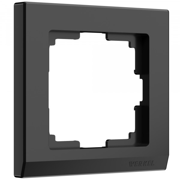Рамка на 1 пост Werkel WL04-Frame-01 Stark (черный) - купить в Екатеринбурге