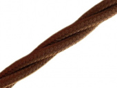Витой ретро кабель для внешней проводки Werkel Retro 3х1,5мм коричневый - купить в Екатеринбурге
