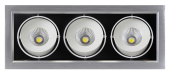 Светильник встраиваемый светодиодный PSP-S-113 3x9W 4000K 24° GREY Карданный IP40 Jazzway с гарантией 