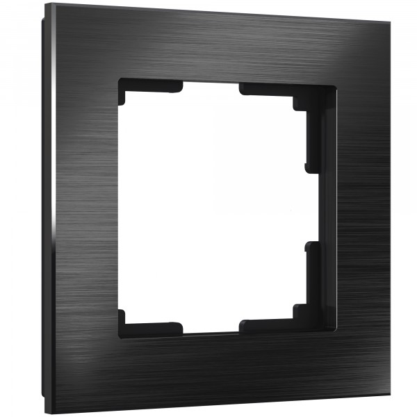 Рамка на 1 пост Werkel WL11-Frame-01 Aluminium (черный алюминий) - купить в Екатеринбурге