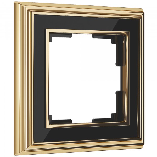 Рамка на 1 пост Werkel WL17-Frame-01 Palacio (золото / черный) - купить в Екатеринбурге