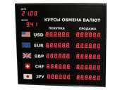 Офисные табло валют 6 разрядов - купить в Екатеринбурге