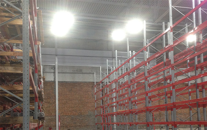 Поставка промышленных светодиодных светильников на завод Металлпрофиль