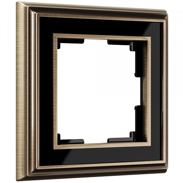 Рамка на 1 пост Werkel WL17-Frame-01 Palacio (бронза / черный) - купить в Екатеринбурге