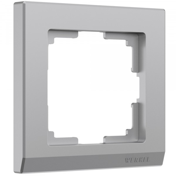 Рамка на 1 пост Werkel WL04-Frame-01 Stark (серебряный) - купить в Екатеринбурге