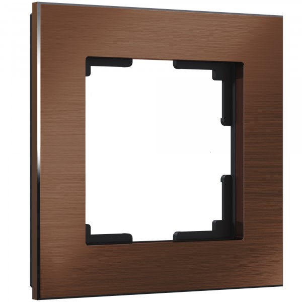 Рамка на 1 пост Werkel WL11-Frame-01 Aluminium (коричневый алюминий) - купить в Екатеринбурге